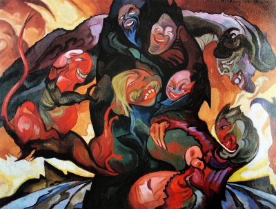 Composition fantastical, 1915-1920, oil on canvas