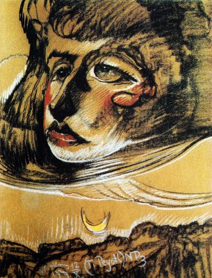 Portrait of Nena Stachurska, 1929, pastel on paper