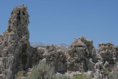Tufa - Limestone tower formed when lake was higher