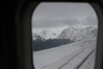 Approaching Ushuaia from the air