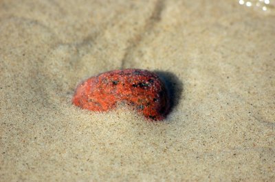 Red pebble