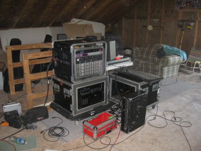 Setup for recording KNucKLe in Virginia