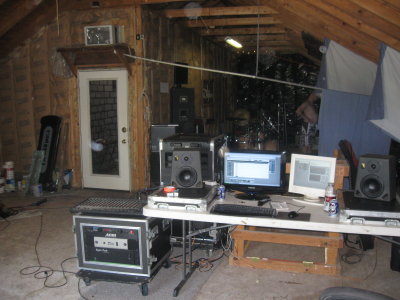 Setup for recording KNucKLe in Virginia