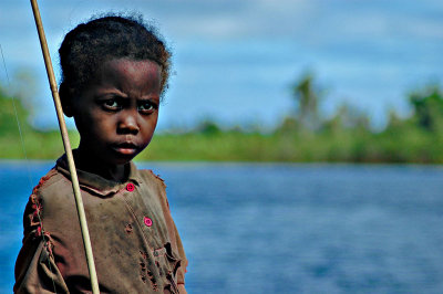 Very young fisherman