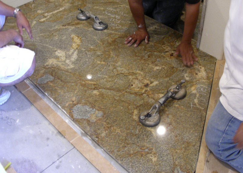 Granite floor