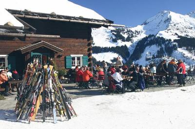 Kleinwalsertal - Winterwanderung Höhenweg - Sonn-Alp / Zaferna Bergstation