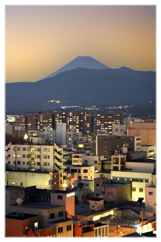 The view from my hotel room, Numazu, Japan