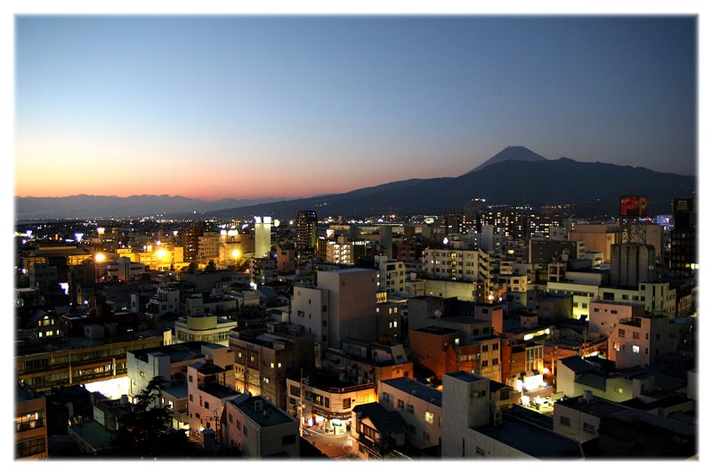 The view from my hotel room, Numazu, Japan