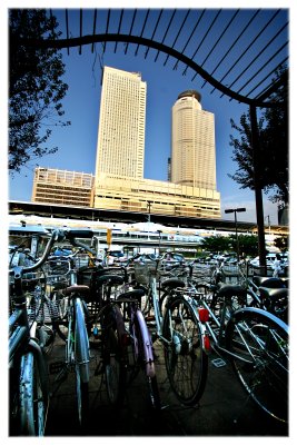 Nagoya Train Station and the Marriott hotel