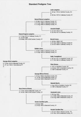 George Alvin Langston Family Tree