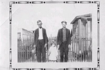 Left to right - William Boyette, Wandul Boyet & her father Jayson Boyet