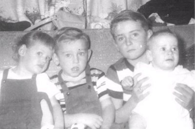 Willie & Betty Boyet's Children - Left to right - Diana, Kenneth, Bill, & Dorlia 1958