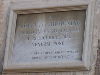 Robert Browning died here
