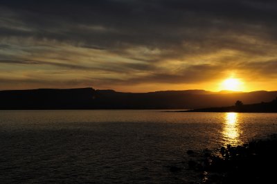 The Sea of Galilee at Sunset