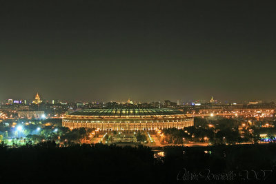 Moscou by night, le stade olympique