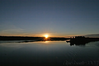 Coucher de soleil sur la Kovja