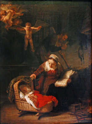 Femme berant l'enfant ( Rembrandt)