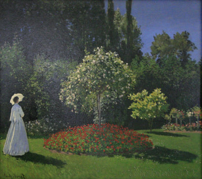 Dame dans le jardin ( Claude Monet)