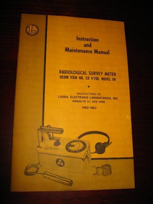 Lionel CD V-700 Manual