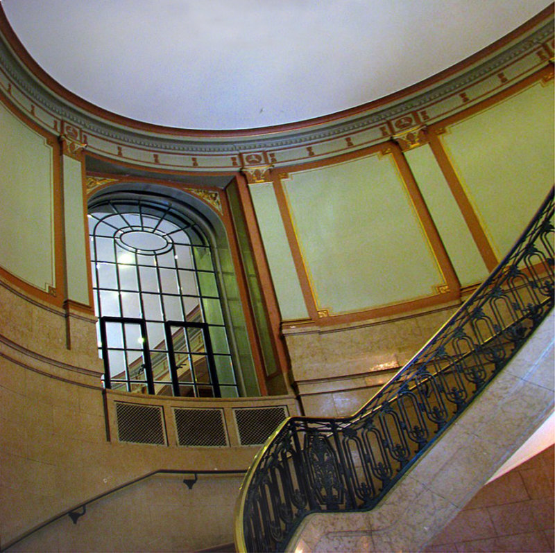 courbe d'escalier, Chateau Frontenac