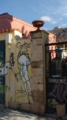 Graffiti pres de l Acrolpole (Athene)