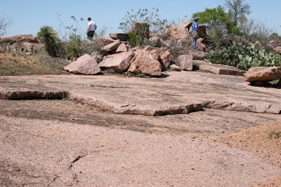 Thin exfoliation sheets (Town Mountian Granite)