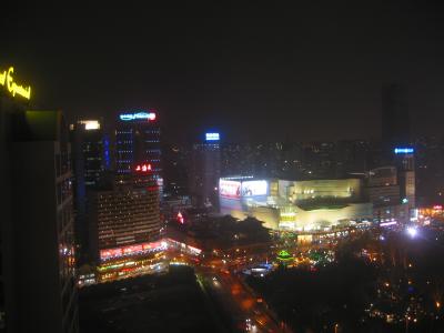 view from my hotel room (night)