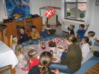 Birthday party with the kids from Brnehaven