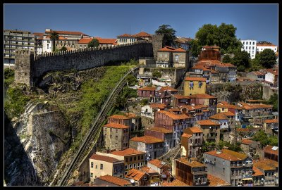 City walls and funicular