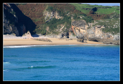 Beach of Ballota from the Cliffs