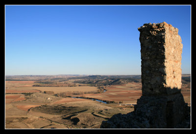 Ruins and fields