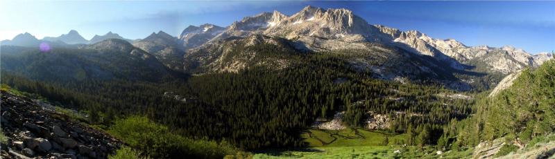 Tulley Hole and Silver Divide panorama