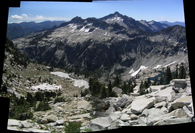 Alps panorama and Mirror Lake