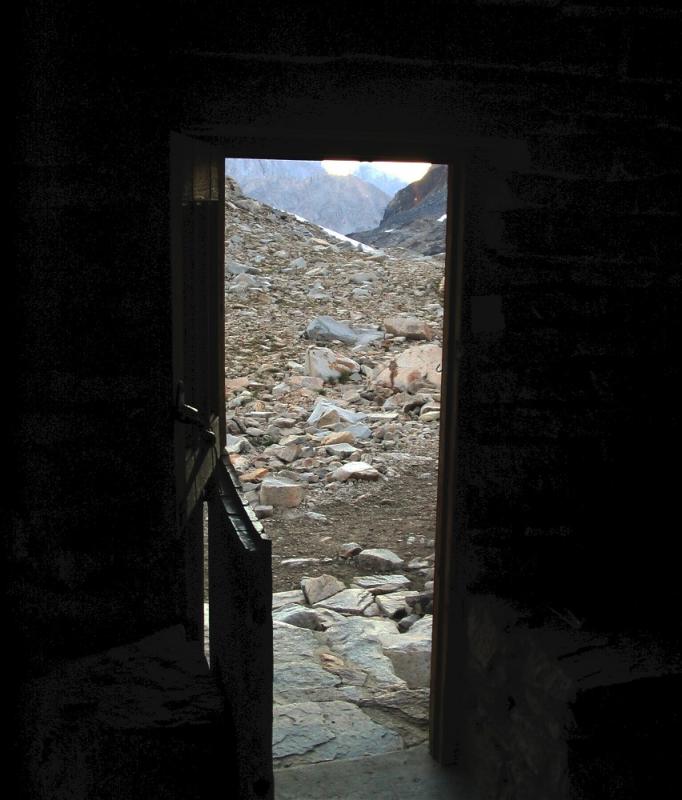 The Shelters doorway looking south bound