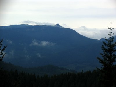 View back at Three Corner Mtn- and cell tower from hell