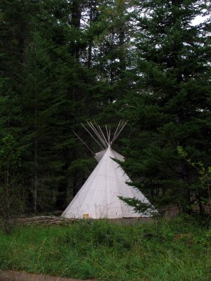 Teepee I met in the valley along the trail