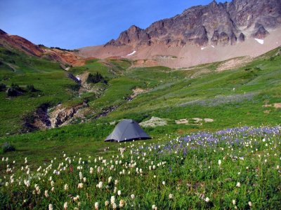 My campsite in upper Cispus Basin