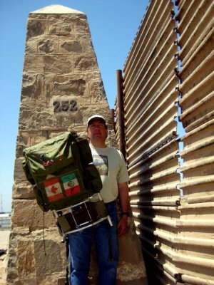 Eric returns to his 1970 PCT southern end point at Monument 252