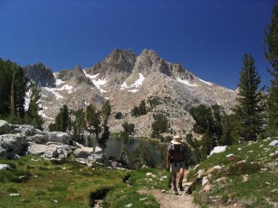 Me climbing Silver Pass