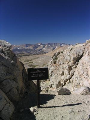 Forester Pass, on the border of Kings Canyon-Sequoia National Parks