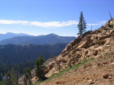 Peridotite outcrop on east side of Kings Castle