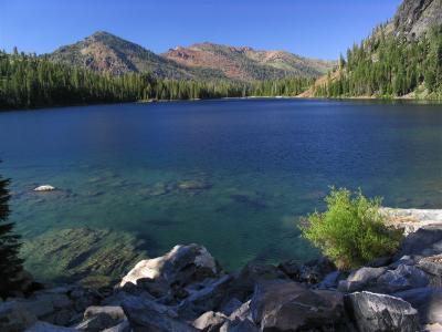 Cliff Lake's deep blue waters