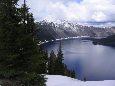 View of lake from south rim