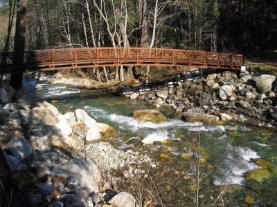 Grider Creek PCT bridge at campground