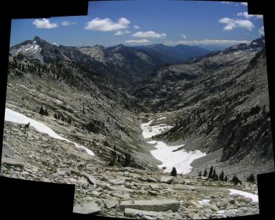 Canyon Creek view from Grizzly lake arete