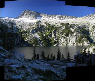 Grizzly Lake morning view panorama