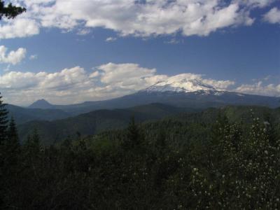 Mt Shasta from the PCT on Girard Ridge