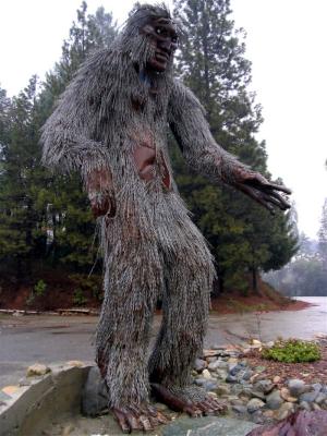 Bigfoot statue in Happy Camp
