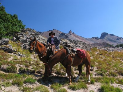 Old Horseman in the Goat Rocks wilderness