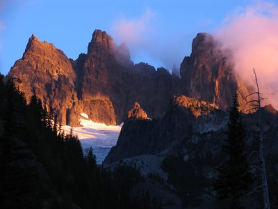 Chimney Rocks sunrise from my campsite